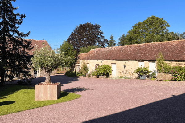 photo de l'extérieur d'un domaine de réception en Normandie